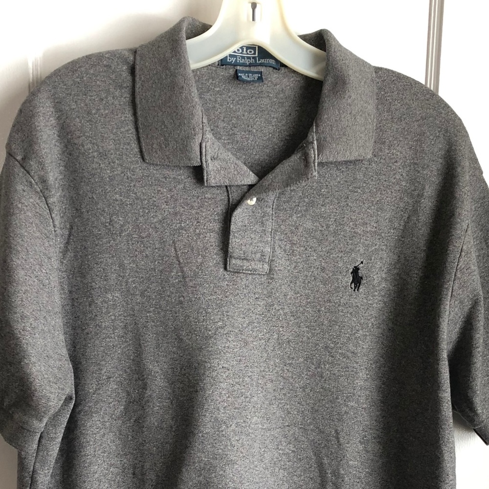 Polo Ralph Lauren Men's L Gray Short Sleeve